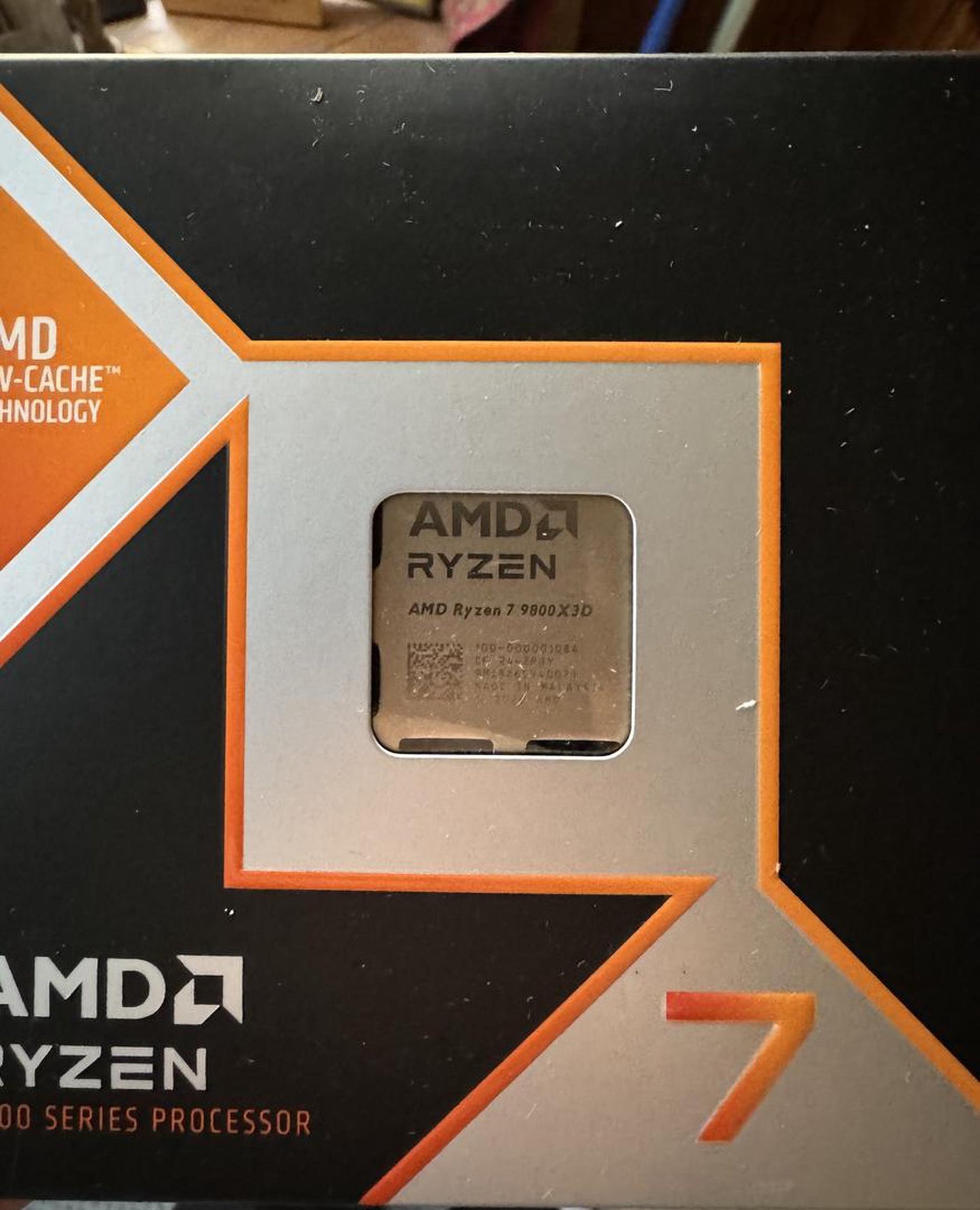 AMD Ryzen 7 9800X3D - Ryzen 7 9000 Series Zen 5 8-Core 5.2 GHz - Socket AM5 120W - AMD Radeon Graphics Desktop Processor - 100-100001084WOF