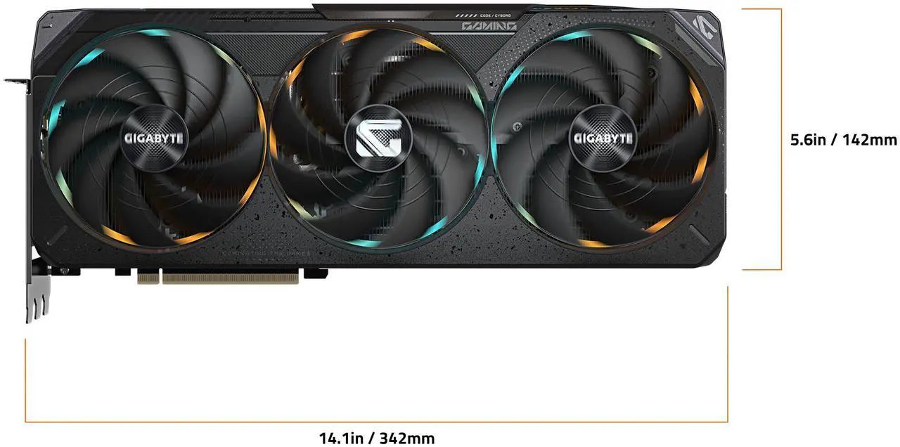 GIGABYTE Gaming GeForce RTX 5070 Ti 16GB GDDR7 PCI Express 5.0 ATX Graphics Card GV-N507TGAMING OC-16GD