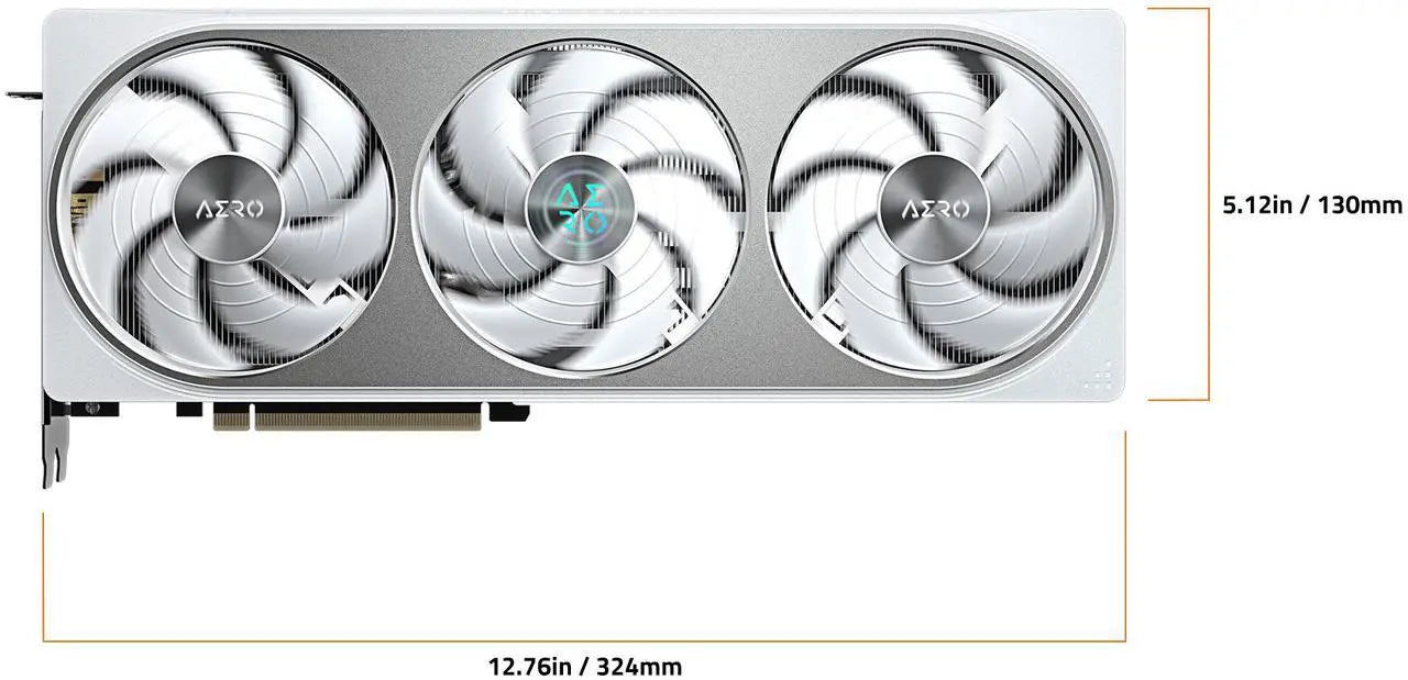 GIGABYTE AERO GeForce RTX 5070 12GB GDDR7 PCI Express 5.0 ATX Graphics Card GV-N5070AERO OC-12GD