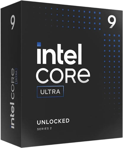 Intel Core Ultra 9 285K - Core Ultra 9 (Series 2) Arrow Lake 24-Core (8P+16E), LGA 1851, 125W Desktop Processor - BX80768285K