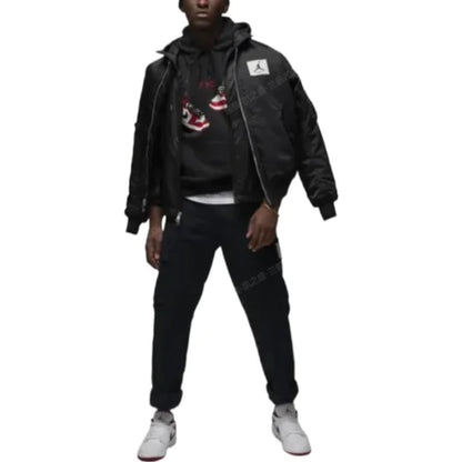 Air Jordan Hoodie 'Jordan 1 Chicago Black' FD0569-010