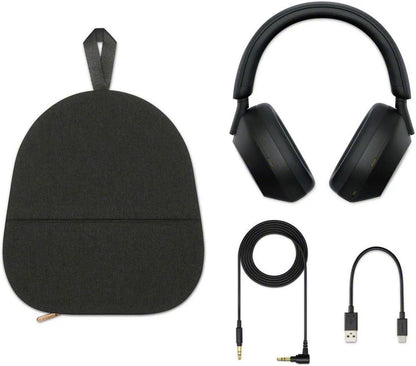 Sony WH-1000XM5/B Wireless Industry Leading Noise Canceling Bluetooth Headphones (Black) (Refreshed)