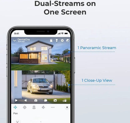 Reolink Trackmix with 6W Solar Panel,Solar Security Camera, Wireless Outdoor Camera, 2K WiFi Battery Camera with Auto-Zoom Tracking, Dual-Band WIFI, No Monthly Fee