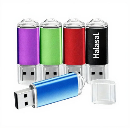 USB Flash Drive 5 Pack 64GB USB 2.0 Flash Drive Memory Stick USB Drive Jump Drive USB Storage Flash Drives Pen Drive Thumb Drives (5 Mixed Colors: Black Blue Green Red Purple)