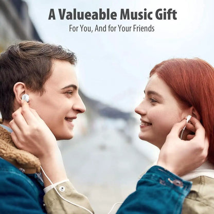 Earbuds Headphones 5 in One Pack, Wired Earbud with Heavy Bass Stereo Noise Blocking, Microphone, Compatible with iPhone, Android Phones, Laptops, Computers, iPad or Any Device with 3.5mm Interface