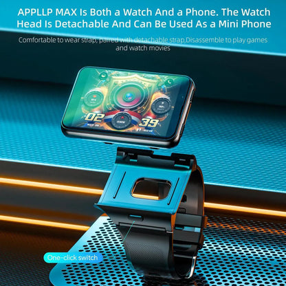 LOKMAT APPLLP MAX smart phone watch, 2.88-inch large screen, supports 4G/5G phone cards, high-definition dual cameras, detachable watch, mini small phone, and free download of third-party apps