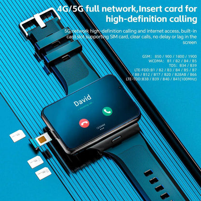 LOKMAT APPLLP MAX smart phone watch, 2.88-inch large screen, supports 4G/5G phone cards, high-definition dual cameras, detachable watch, mini small phone, and free download of third-party apps