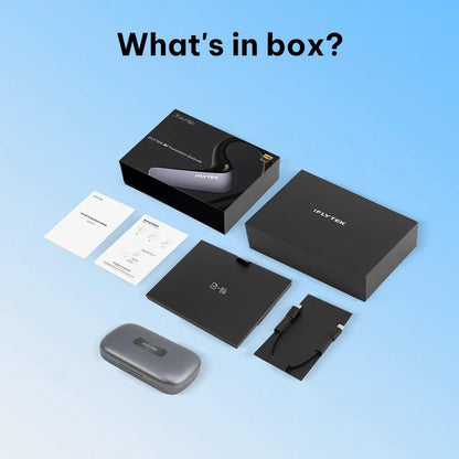 iFLYTEK AI Translation Earbuds, AI Interpreter Earbuds, Real-Time Bidirectional Voice Translation, 60+ Languages, Video and Call Translation, Wireless Bluetooth Translation Earbuds for Global Business