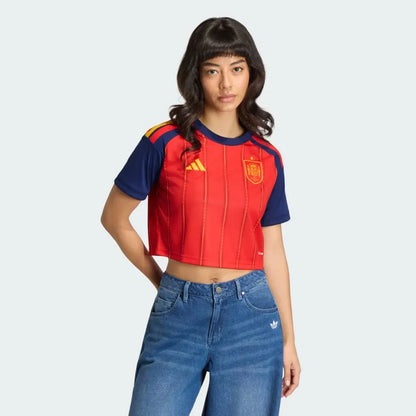 Women's • Soccer Spain 26 Home Cropped Jersey
