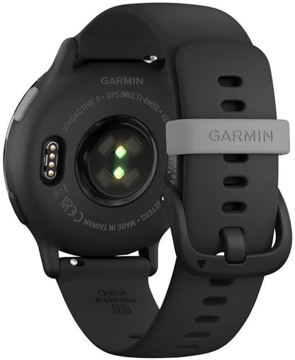 Garmin vivoactive 5 SPORTS & FITNESS Slate Aluminum Bezel with Black Case and Silicone Band Smartwatch 010-02862-10 - Slate