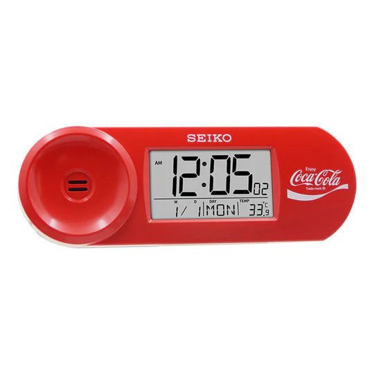 SEIKO x Coca Cola Electronic Clock Red QHL902R