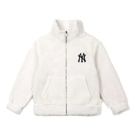 MLB New York Yankees Lambs Wool Jacket 'White' 31JPF3061-50I