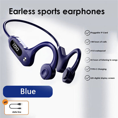 Bluetooth 5.3 Bone Conduction Headphones Wireless Outdoor Sport Headset Earbuds