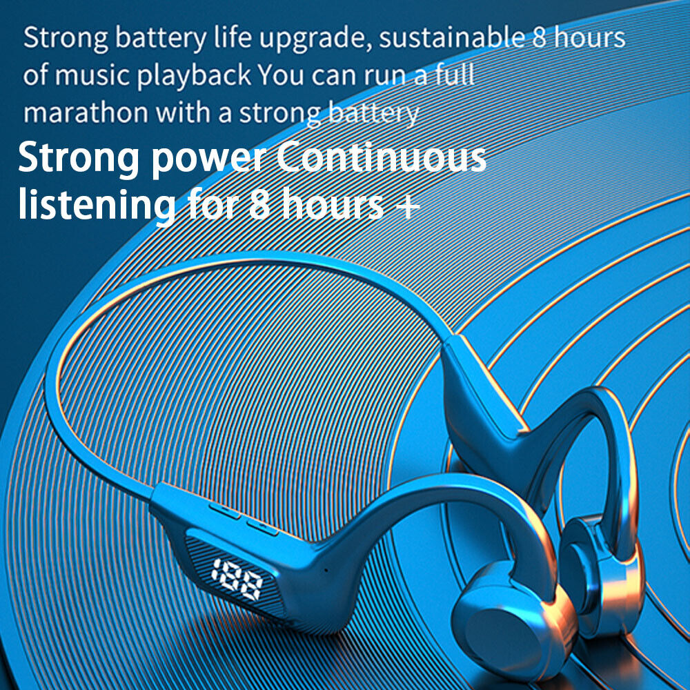 Bluetooth 5.3 Bone Conduction Headphones Wireless Outdoor Sport Headset Earbuds