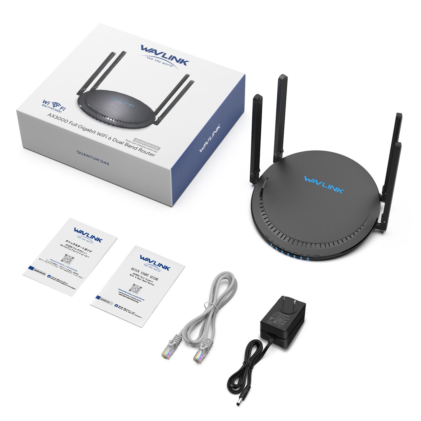 Ax3000 Wi Fi 6 Router Gigabit Dual Band Wireless Router W/mu-Mimo Touch Link Ofdma